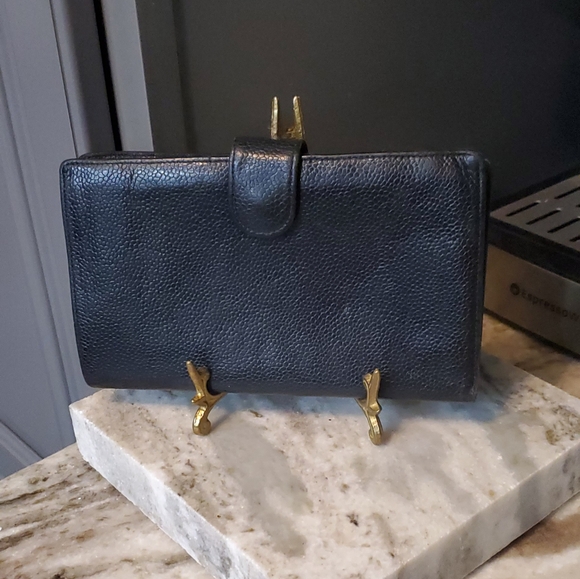 CHANEL BLACK CAVIAR WALLET Vintage 1979/1999⚜️🖤⚜️❤️⚜️🖤 - Picture 3 of 16